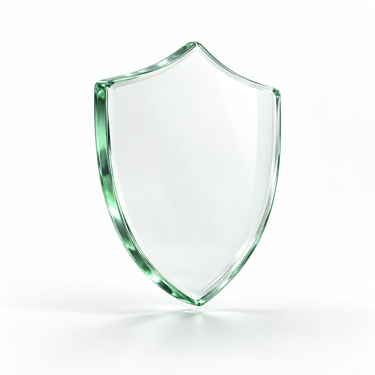 An illustrative optical-glass shield