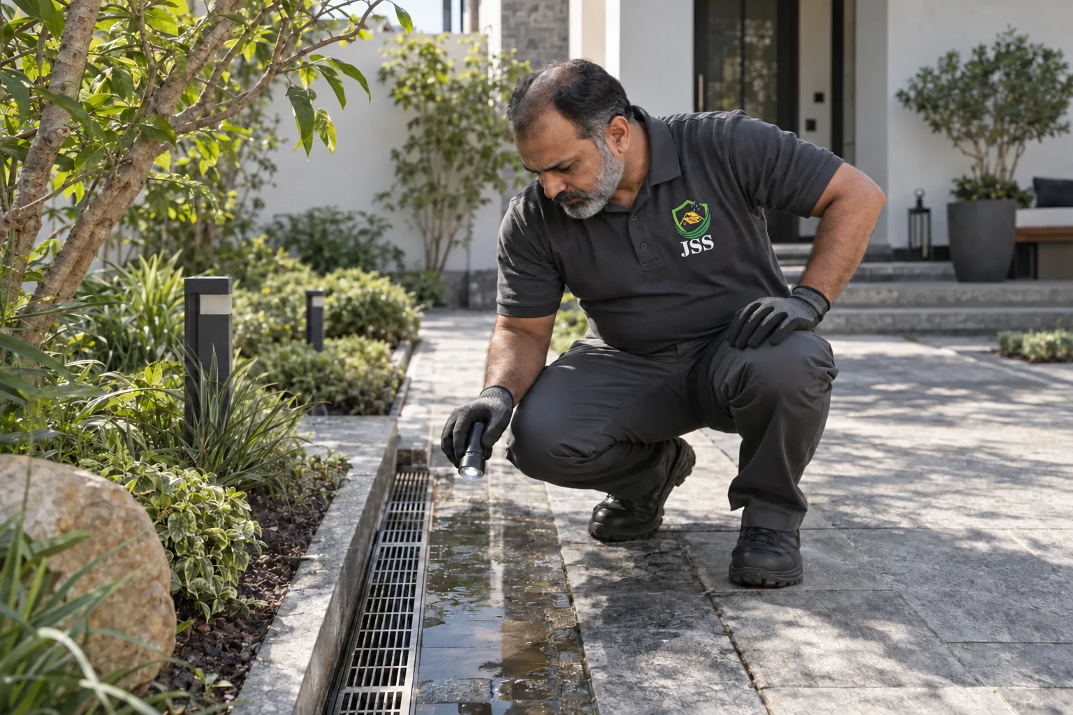AI-generated JSS worker illustrating Fumigation Services For Mosquitoes & Flies Control